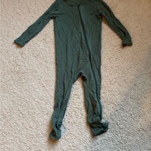 Kyte BABY Green Footies One Piece with Soft Fabric